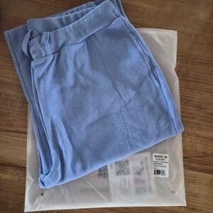 Comfrt Waffle Pant Sz Large Cornflower Blue Brand New
